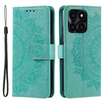 Honor X6b Mandala Series Portemonnee-hoesje - Groen