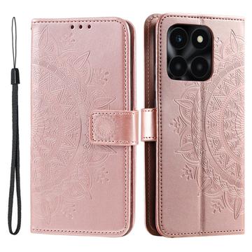 Honor X6b Mandala Series Portemonnee-hoesje - Roze