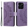 Honor X6b Mandala Series Portemonnee-hoesje - Paars