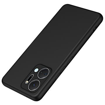 Honor X7a Liquid Silicone Hoesje - Zwart