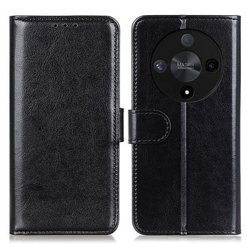 Honor Magic6 Lite/X9b Portemonnee Hoesje met Magneetsluiting - Zwart