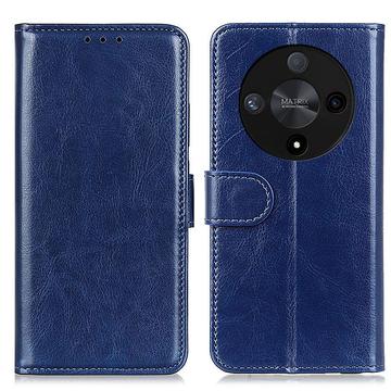 Honor Magic6 Lite/X9b Portemonnee Hoesje met Magneetsluiting - Blauw