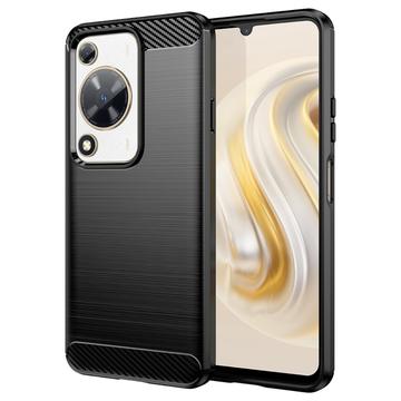 Huawei Enjoy 70 Geborsteld TPU Hoesje - Koolstofvezel