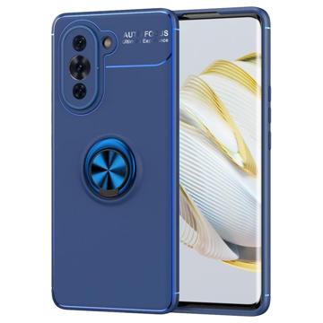 Huawei Nova 10 TPU Hoesje met Ringhouder - Blauw