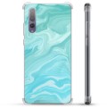 Huawei P20 Pro Hybrid Hoesje - Blauw Marmer