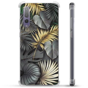 Huawei P20 Pro Hybrid Hoesje - Gouden Bladeren