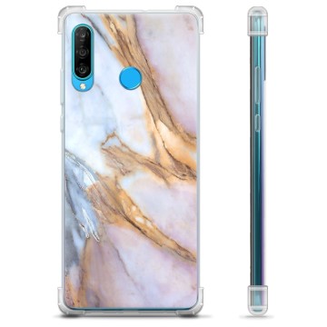 Huawei P30 Lite Hybrid Hoesje - Elegant Marmer