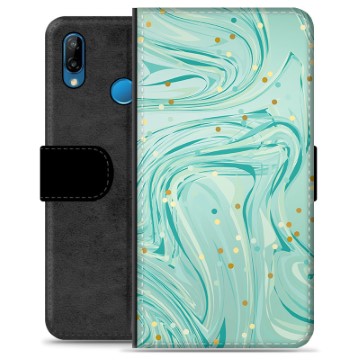 Huawei P30 Lite Premium Wallet Hoesje - Groen Mint