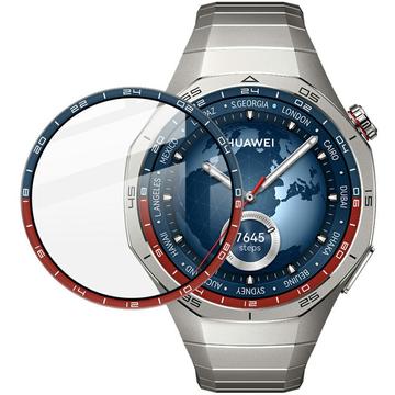 Huawei Watch GT 5 Pro Imak Full Coverage Glazen Screenprotector - 46mm - Kleurrijke rand