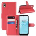 Huawei Y5 (2019) Portemonnee Hoesje met Magneetsluiting - Rood