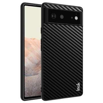 Imak LX-5 Google Pixel 6 Hybrid Hoesje - Koolstofvezel - Zwart