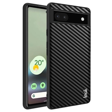 Imak LX-5 Google Pixel 6a Hybrid Hoesje - Koolstofvezel - Zwart