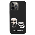 Karl Lagerfeld Karl & Choupette iPhone 13 Pro Max Siliconen Hoesje - Zwart