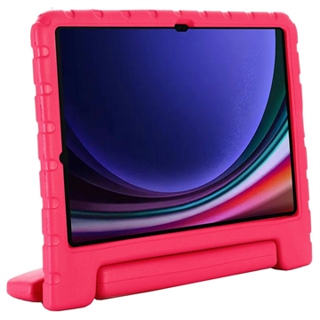 Samsung Galaxy Tab S9 Kinderen Schokbestendige Draaghoesje - Hot Pink