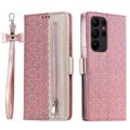 Lace Pattern Samsung Galaxy S23 Ultra 5G Wallet Case - Rosé goud