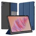 Lenovo Tab Plus Dux Ducis Domo Tri-Fold Smart Folio Hoesje - Blauw