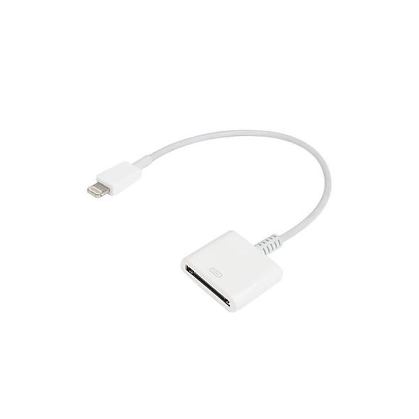 Kreunt component Preek Compatibele Lightning / 30-pin Adapter & Kabel - iPhone, iPad, iPod - Wit