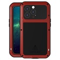 Love Mei Powerful iPhone 13 Pro Hybride Hoesje - Rood