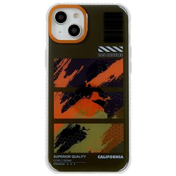 Mutural Camouflage Series iPhone 14 Plus Hybrid Case - Groen