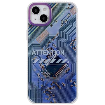 Mutural Modern Series iPhone 14 Plus Hybride Hoesje - Paars