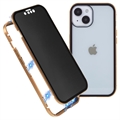 iPhone 15 Plus Magnetisch Cover met Privacygehard Glas - Goud