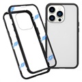 iPhone 13 Pro Magnetisch Cover met Gehard Glas - Zwart