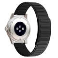 Samsung Galaxy Watch4/Watch4 Classic/Watch5/Watch6/Watch FE/Watch7 Magnetisch Siliconen Sportband - Zwart