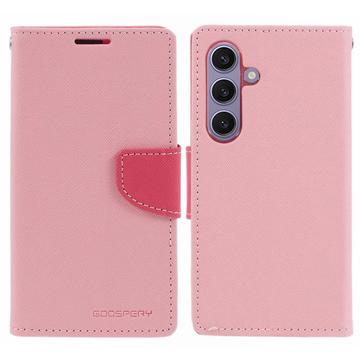 Mercury Goospery Fancy Diary Samsung Galaxy S24 Portemonnee Hoesje - Roze