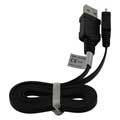 MicroUSB Flat Data Kabel - Zwart