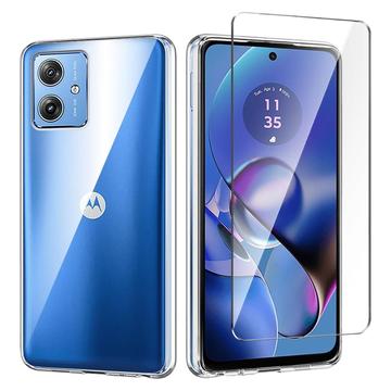 Motorola Moto G64 Saii 2-in-1 TPU Hoesje & Glazen Screenprotector