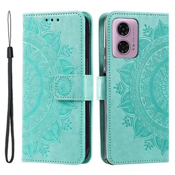 Motorola Moto G85/S50 Neo Mandala Series Portemonnee-hoesje - Groen