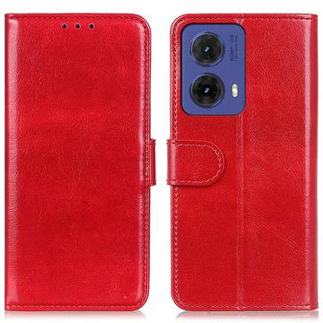 Motorola Moto G85/S50 Neo Portemonnee Hoesje met Magneetsluiting - Rood