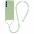 Samsung Galaxy A55 Necklace Series TPU Hoesje - Mentagroen