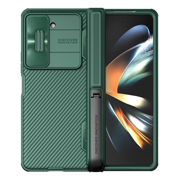 Samsung Galaxy Z Fold5 Nillkin CamShield Fold Hybrid Hoesje met Standaard - Groen