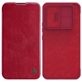 Nillkin Qin Pro Series Samsung Galaxy A54 5G Flip Cover - Rood