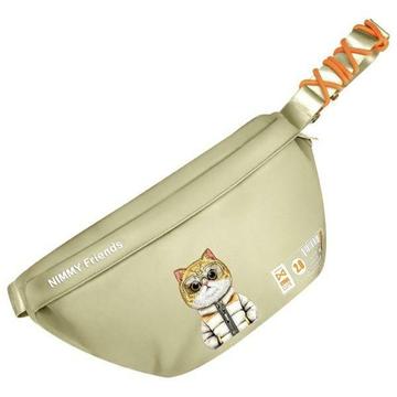 Nimmy Friends Cool&Cute 2.0 Kat Schoudertas - Khaki