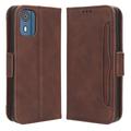 Nokia C02 Cardholder Series Portemonnee Hoesje - Bruin