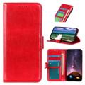 Nokia G60 Portemonnee Hoesje met Magnetische Sluiting - Rood