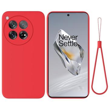 OnePlus 12 Liquid Siliconen Hoesje - Rood