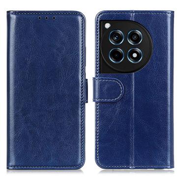 OnePlus 12R/Ace 3 Portemonnee Hoesje met Magneetsluiting - Blauw