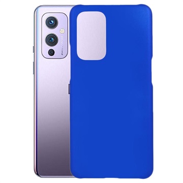 OnePlus 9 Geruberiseerd Kunststof Hoesje - Blauw