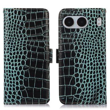 OnePlus Nord 4 Crocodile Series Wallet Leren Hoesje met RFID