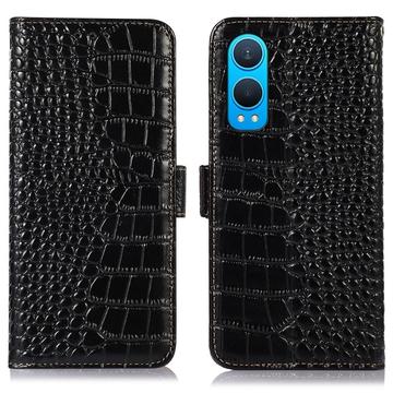 OnePlus Nord CE4 Lite/Oppo K12x Crocodile Series Wallet Leren Hoesje met RFID