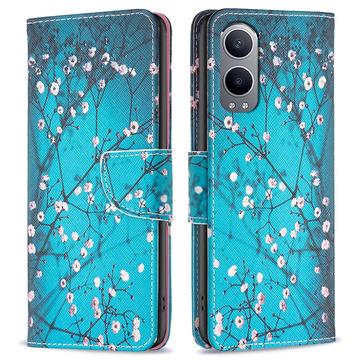 OnePlus Nord CE4 Lite Wonder Series Portemonnee Hoesje - Wit Bloemen