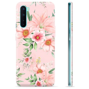 OnePlus Nord TPU-hoesje - Aquarel Bloemen