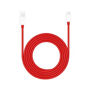 OnePlus SuperVOOC USB-A / Type-C kabel - 10A, 1.5m - Rood