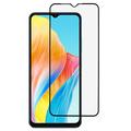 Oppo A18 Full Cover Glazen Screenprotector - Zwarte Rand