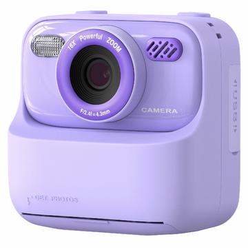 P79 Instant Print Digitale Camera voor kinderen - Dual Lens, 1080P, 32GB - Paars