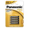 Panasonic Alkaline Power LR03/AAA batterijen - 4 stuks.