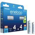 Panasonic Eneloop Mix BK-KJMCDE44E 8BE Oplaadbare AA/AAA batterijen - 2000mAh/800mAh - 8 stuks.